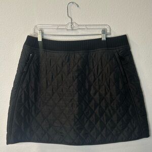 Prana Diva Black Quilted Sherpa Lined Skirt Women’s XL